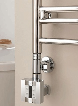 Iris Vertical Stainless Steel Towel Rail 800mm x 500mm